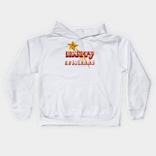 Merry cristmas  text art design. Kids Hoodie